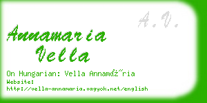 annamaria vella business card